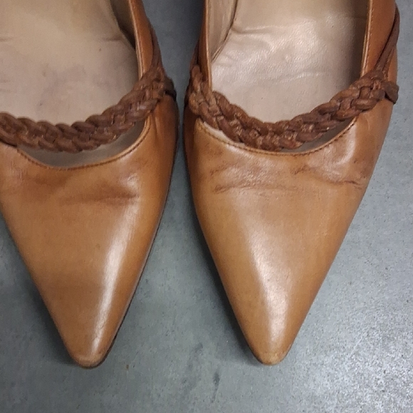 Manolo Blahnik Brown Leather Heels - Picture 7 of 8
